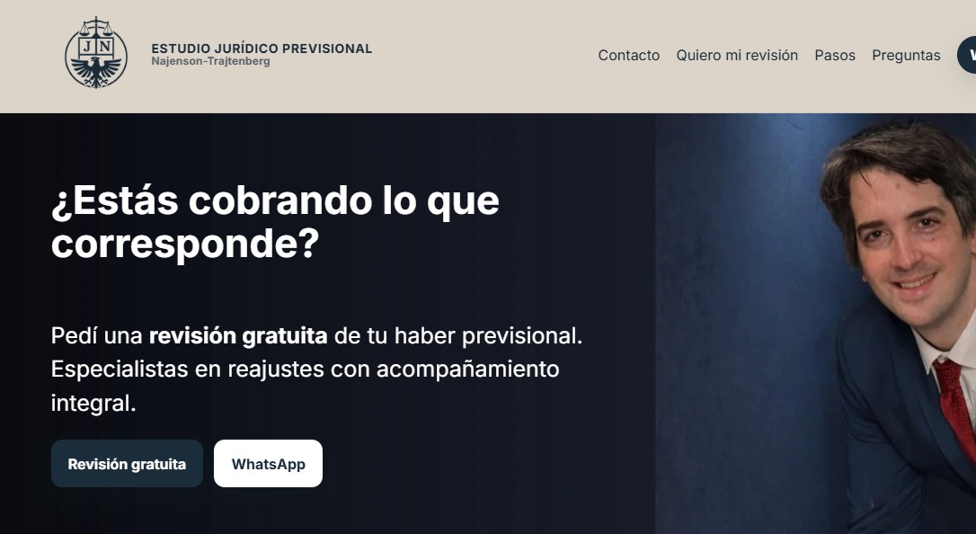 Sitio web Estudio jurídico Najenson-Trajtenberg